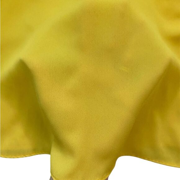 Banana Republic Yellow and White Embroidered Sleeveless Halter Neck Blouse - Picture 2 of 7